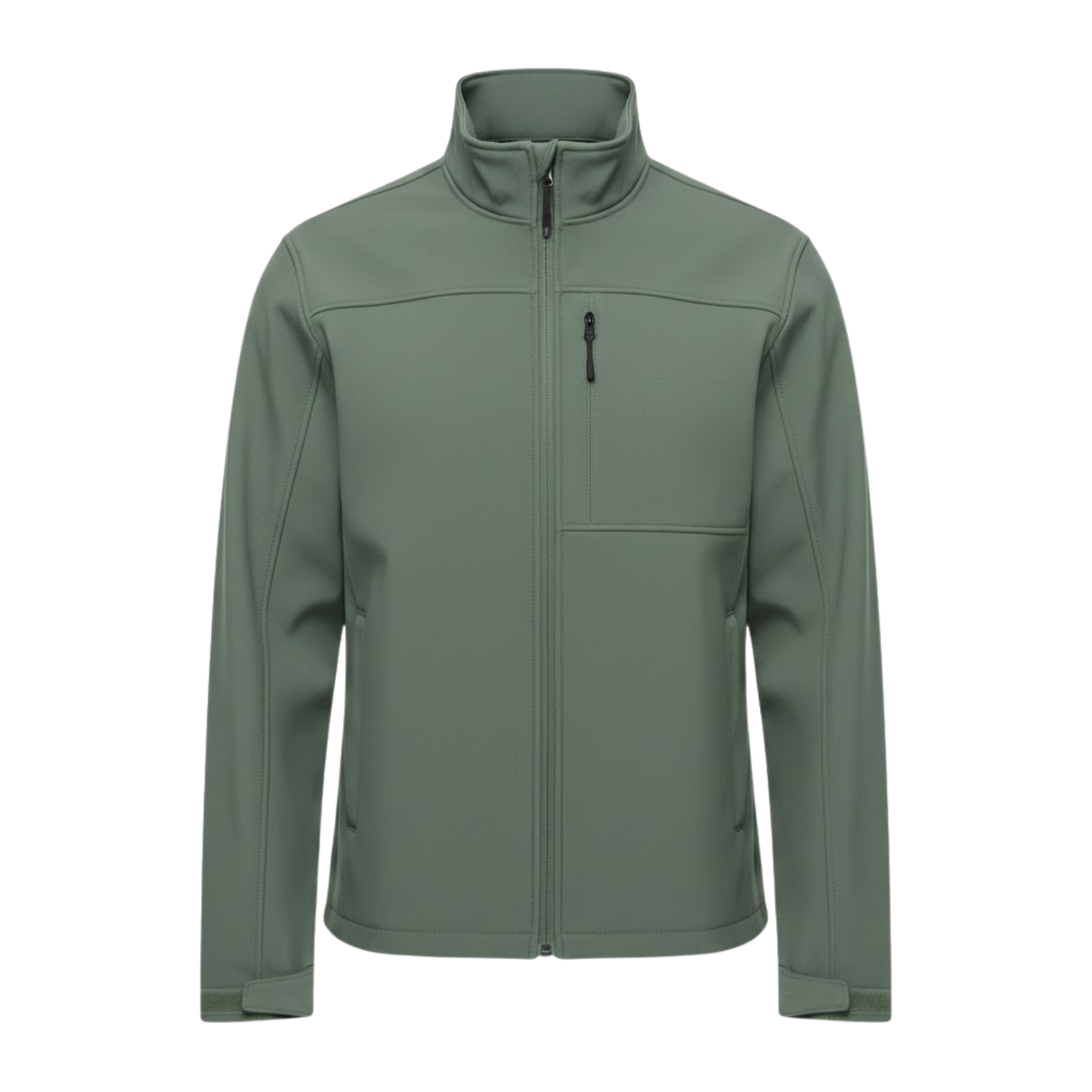 Veste imperméable homme col montant, coloris vert