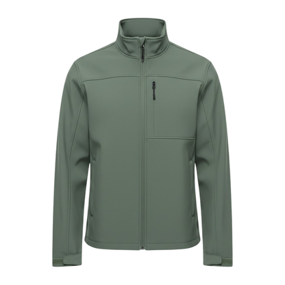 Veste imperméable homme col montant, coloris vert