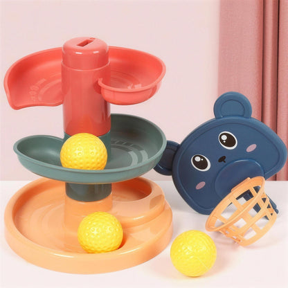 Tour à billes Montessori, jeu d'apprentissage des couleurs pour tout-petit