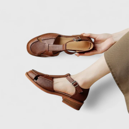 Sandales Femme Confort Bride Boucle – Talon Bas Stable | Maintien Ergonomique