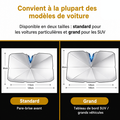 Pare-Soleil Pliable pour Pare-Brise Auto – Protection Anti-Chaleur & UV