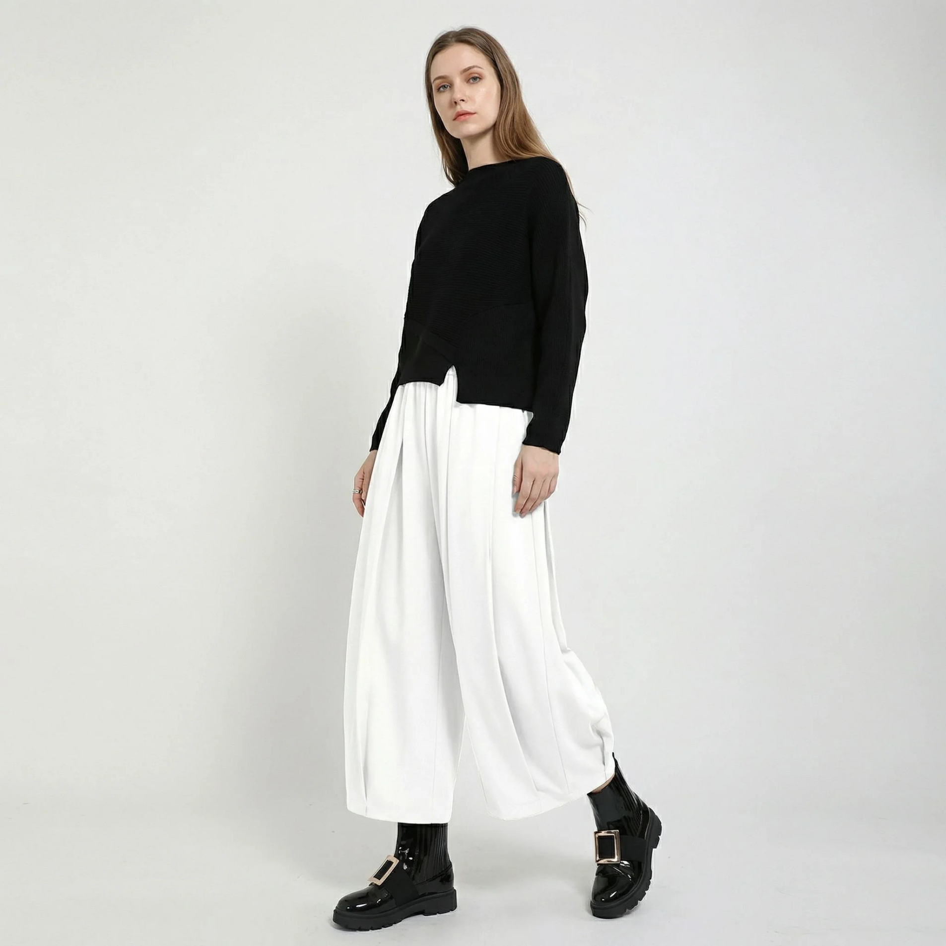 Pantalon Large Fluide Femme – vue 6