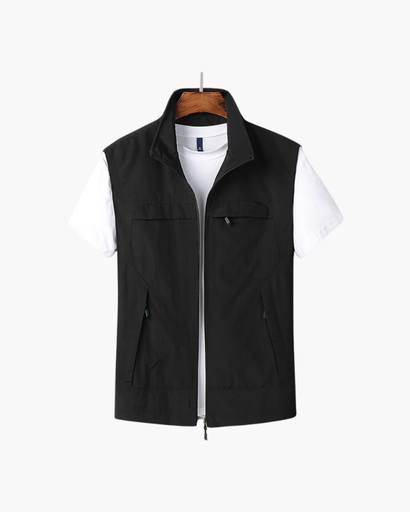 Gilet sans manches homme, vue en pied