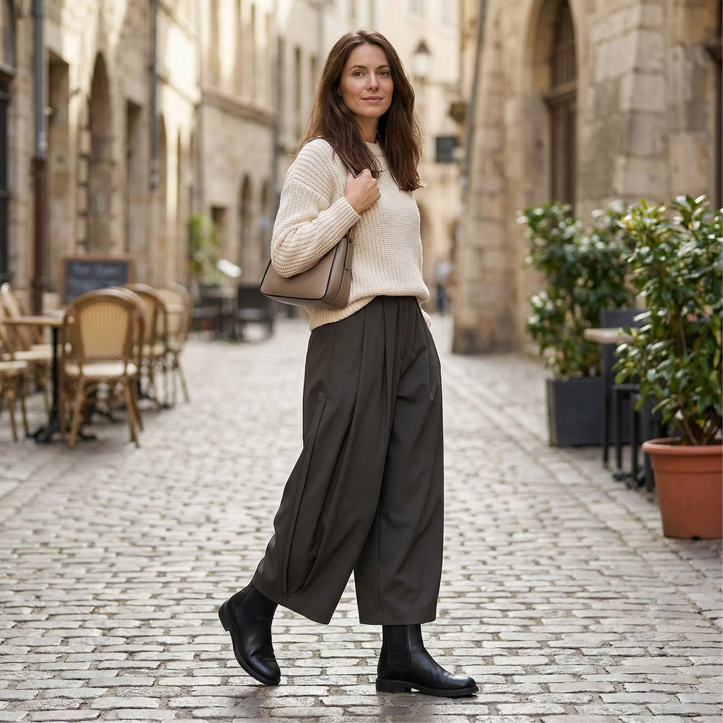 Pantalon Large Fluide Femme – vue 7