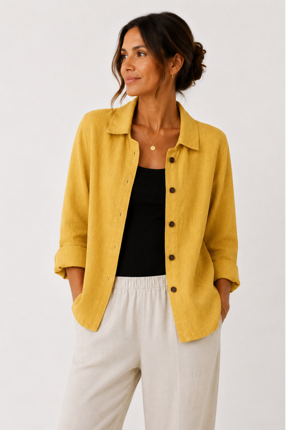 Veste Femme Légère – Surchemise Élégante à Boutons pour Toutes les Saisons – vue 7