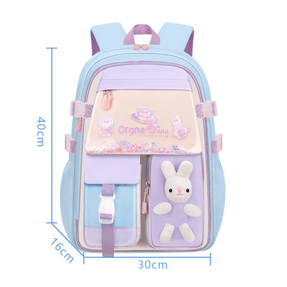 Sac à dos scolaire bleu, petit format