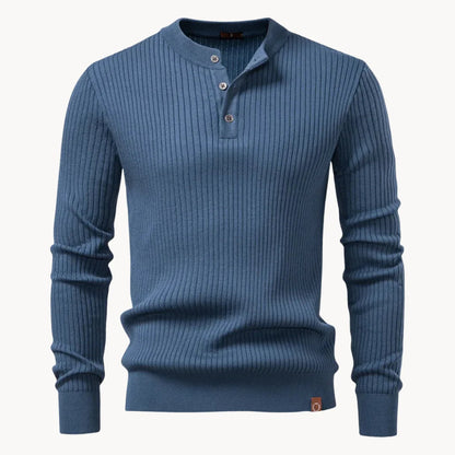 Pull homme col rond Bleu