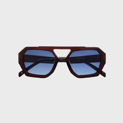 Occhiali da Sole Oversize – Montatura Tartarugata Geometrica di Tendenza