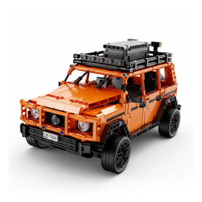 SUV tout-terrain à construire, vue de face assemblée