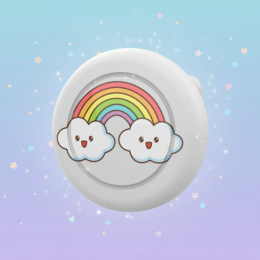 Broche porte-AirTag, design Arc-en-ciel