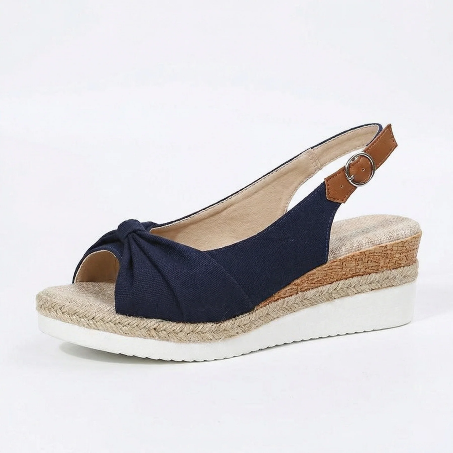 Sandales Ergonomiques Compensées Bride Ajustable | Confort Orthopédique Femme