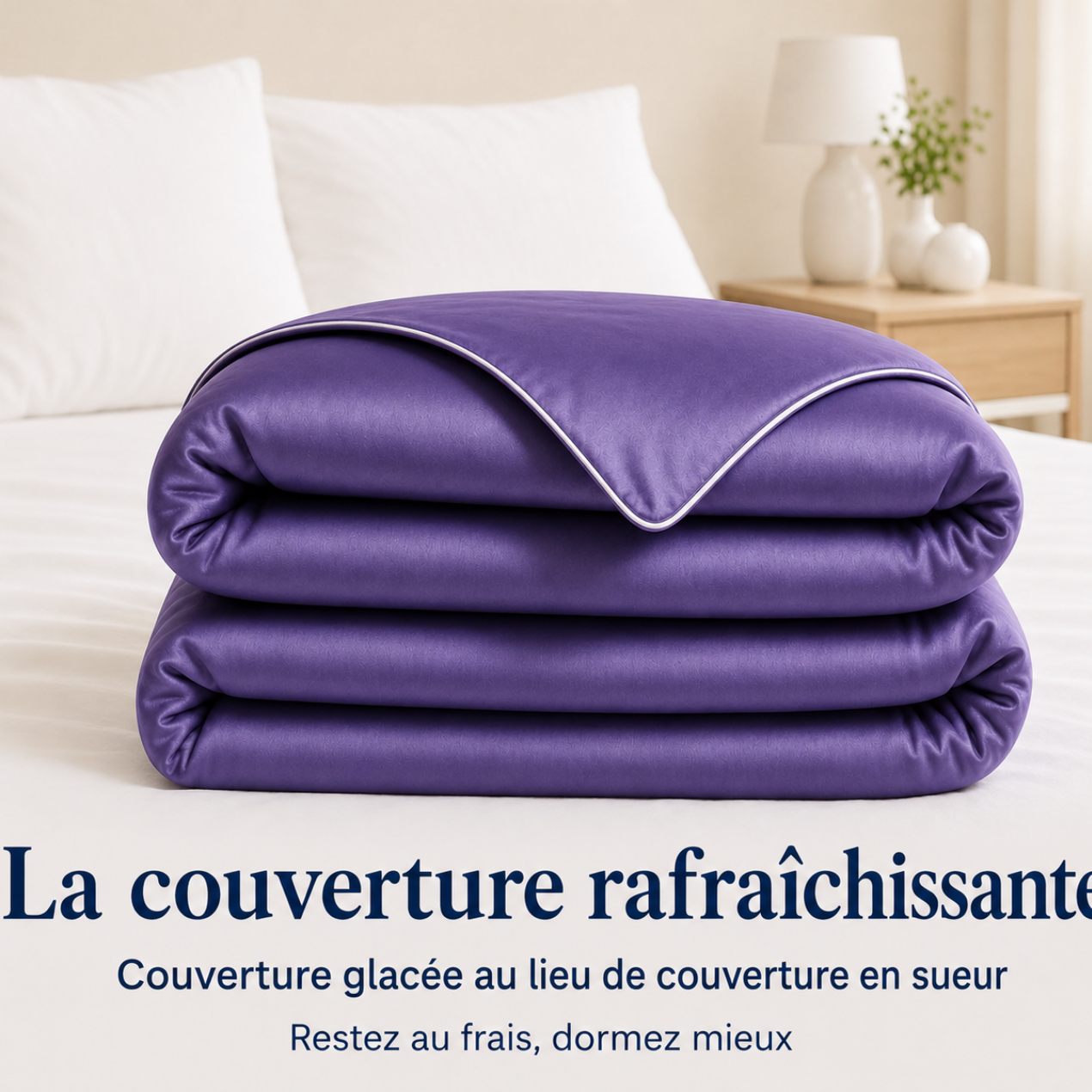 Couverture Rafraîchissante – Nuits Fraîches Sans Transpiration, Effet Glacial