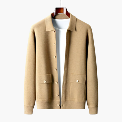 Cardigan Homme Cachemire Classique – Élégance & Douceur Intemporelle | Automne Hiver