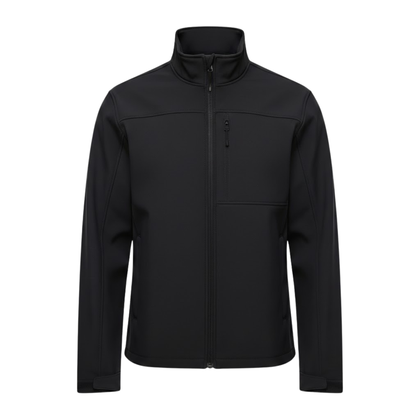 Veste imperméable homme col montant, coloris noir