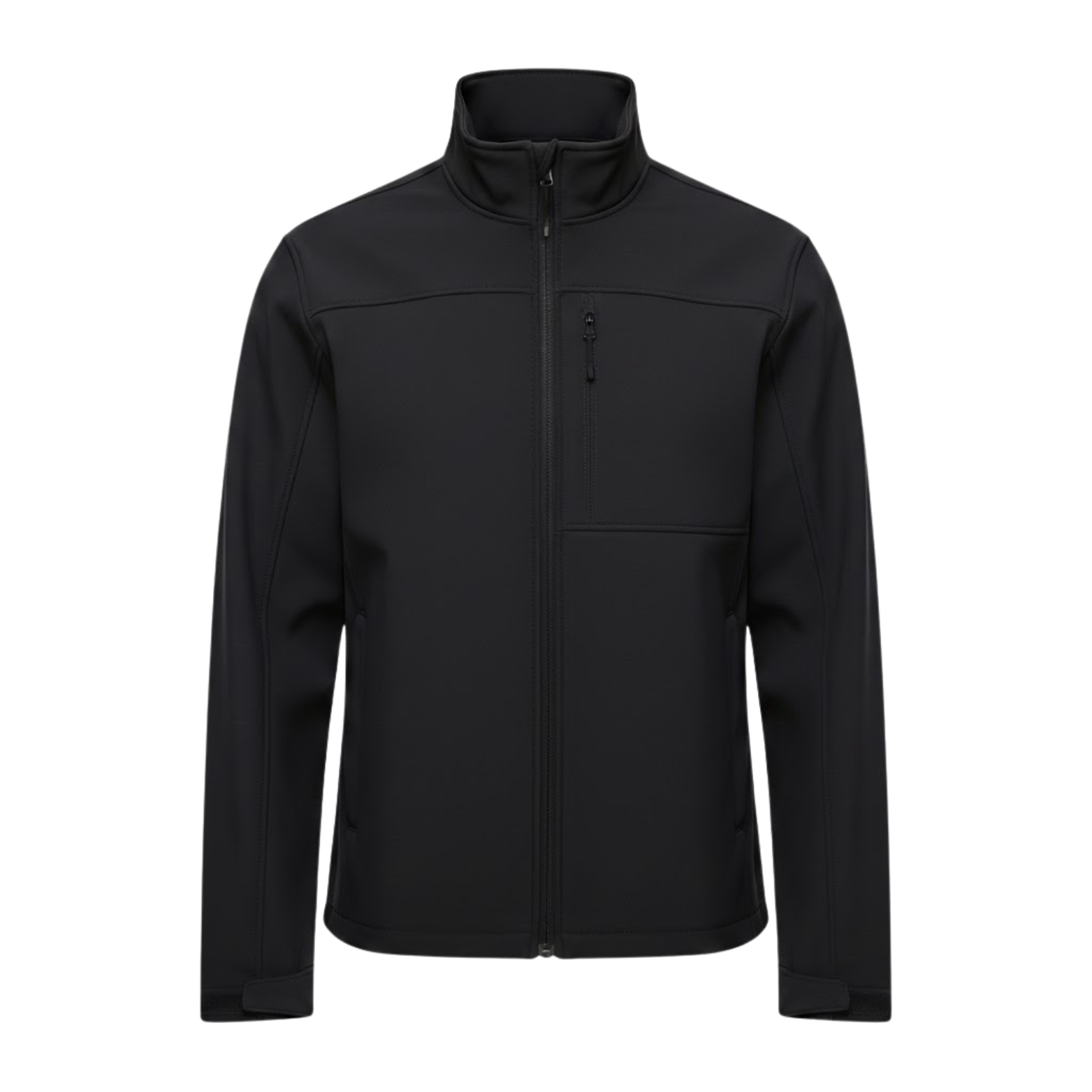 Veste imperméable homme col montant, coloris noir