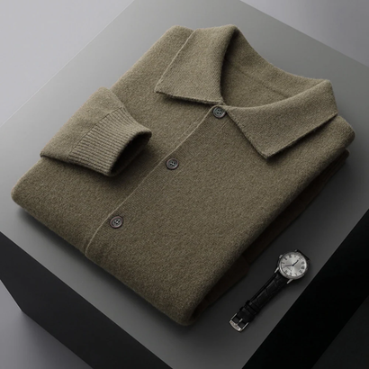 Cardigan Homme Cachemire Classique – Élégance & Douceur Intemporelle | Automne Hiver
