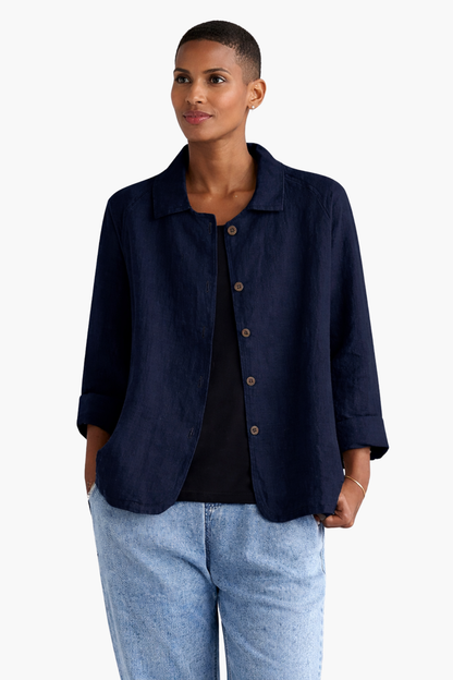 Veste Légère Femme Boutonnée – Tissu Fluide & Style Décontracté Élégant | Printemps & Bureau