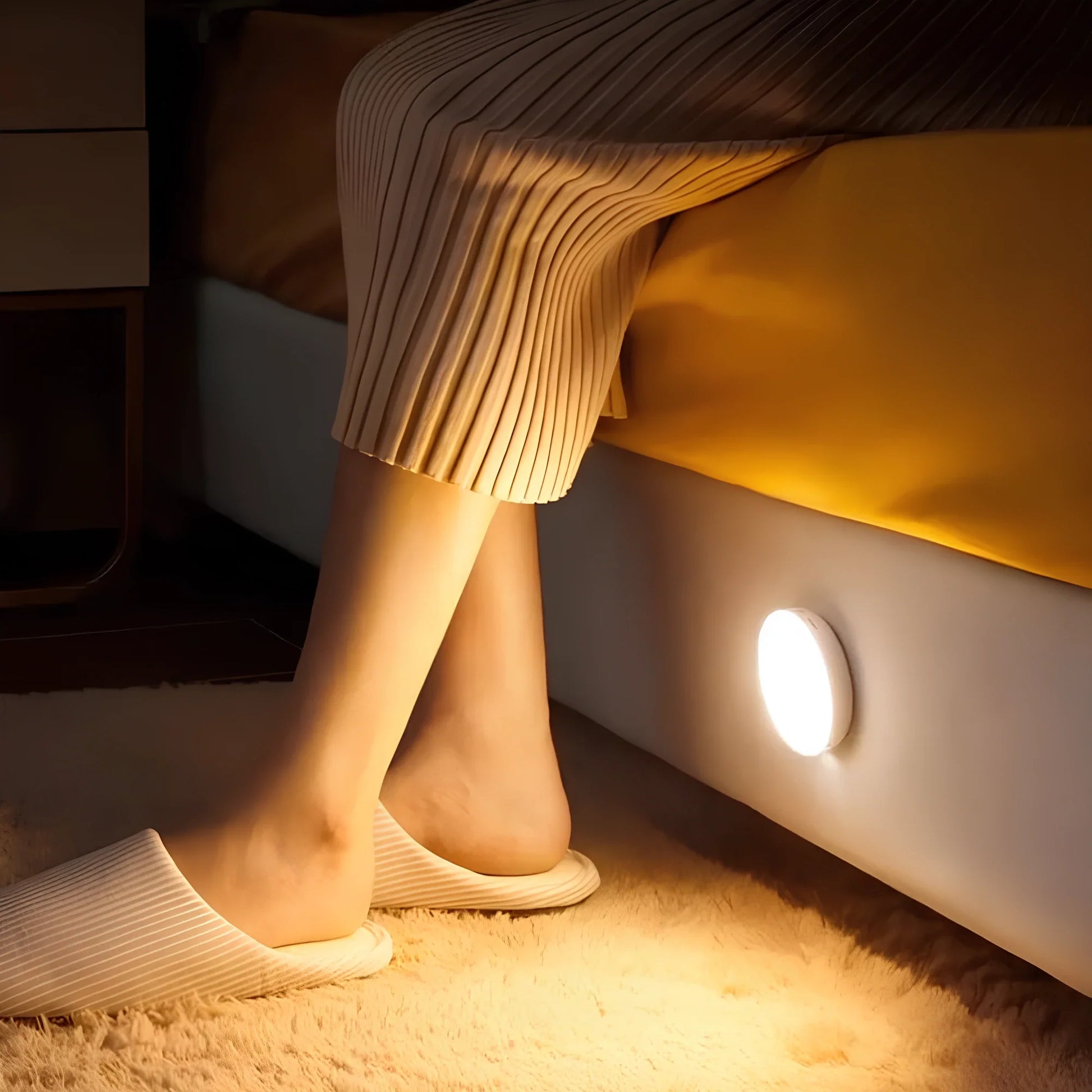 Lampe CIRCLY installée dans un couloir