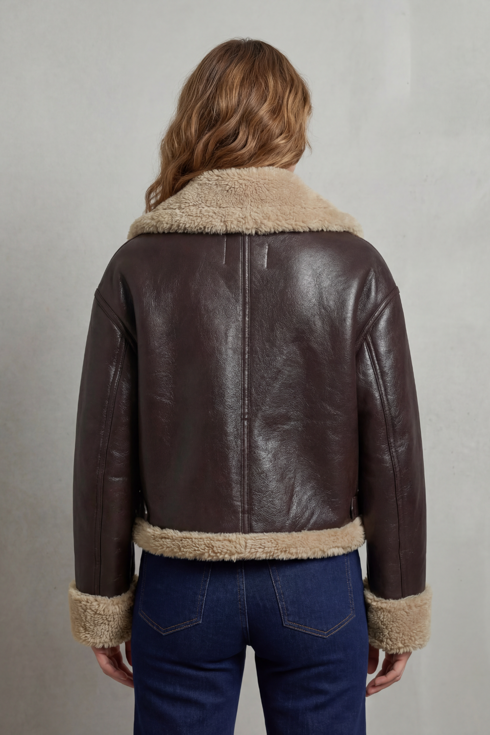 Veste aviateur polaire réversible, détail poches