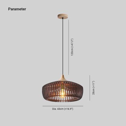 Suspension bois nordique en ambiance