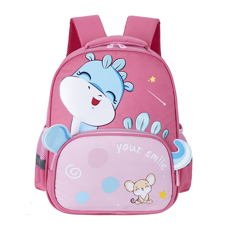 Sac à dos dinosaure 3D T-Rex enfant – rose