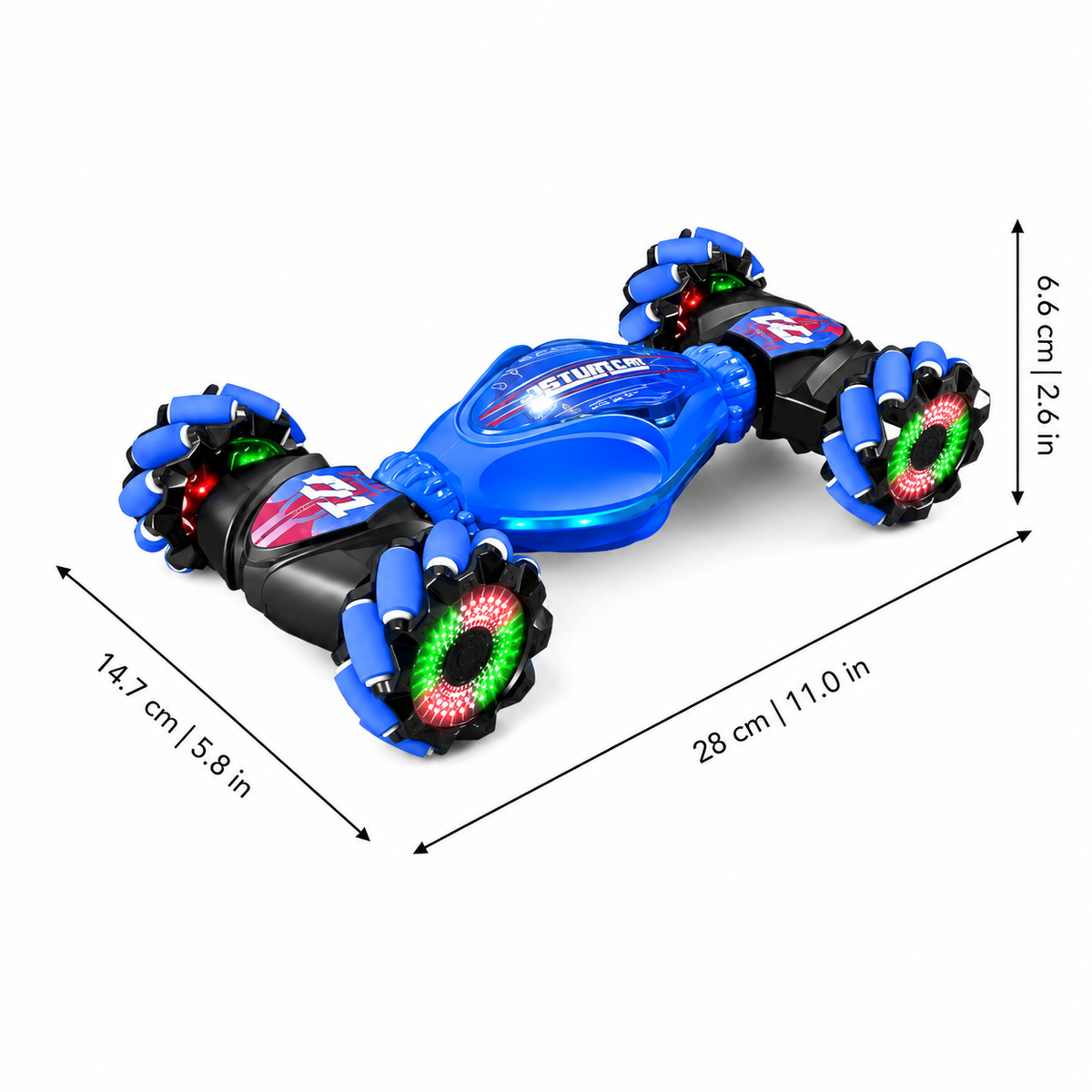 Voiture cascadeuse RC en action
