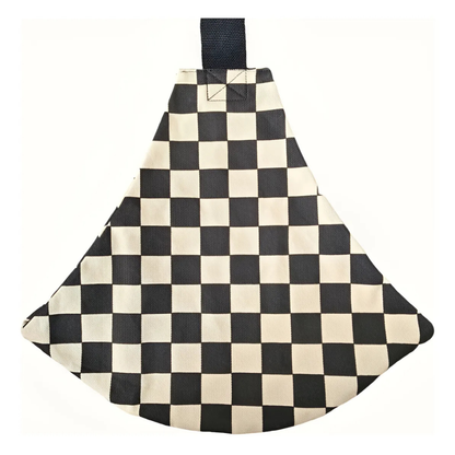 Détail de l'assise hanche antidérapante de l'écharpe de portage