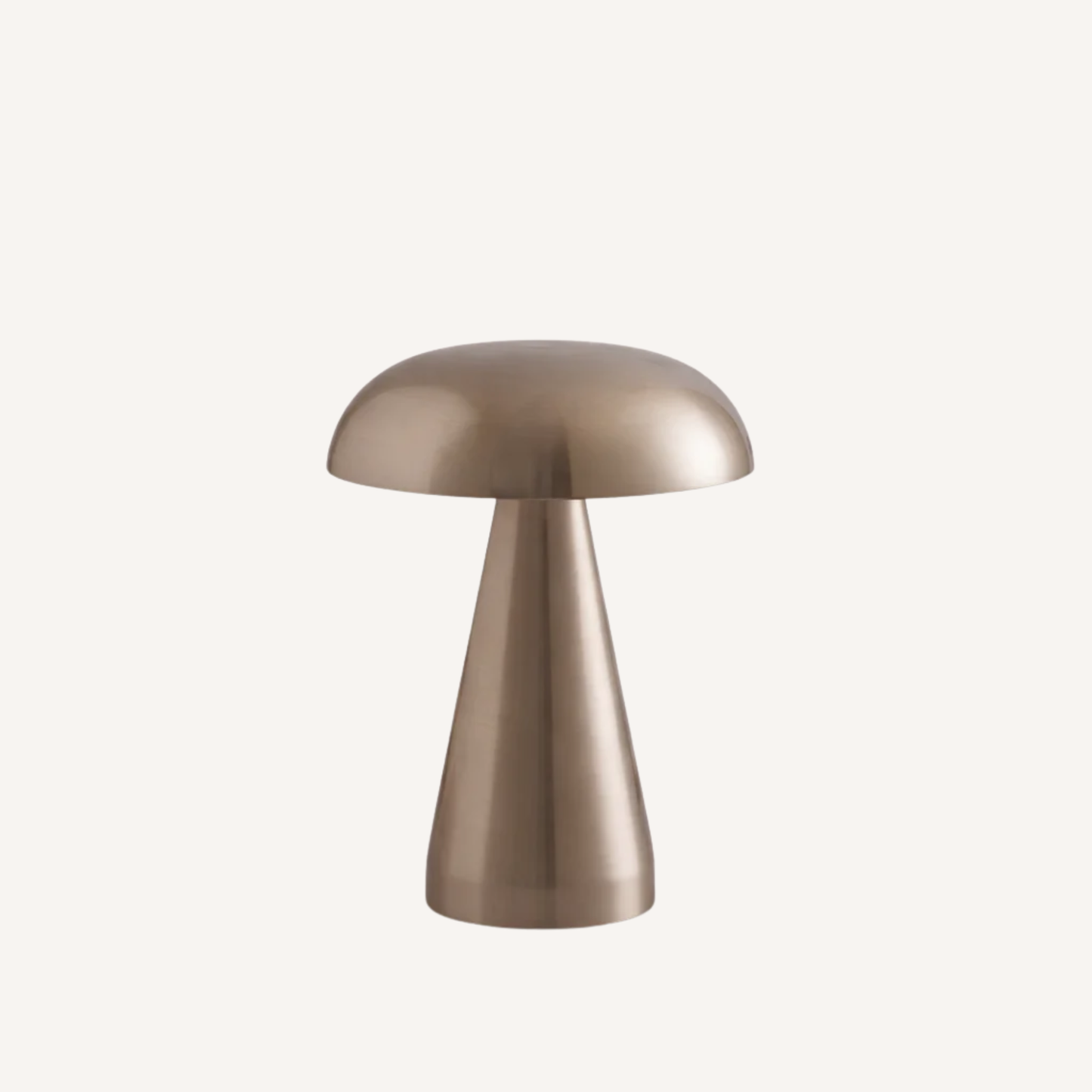 Lampe champignon Fuméa, coloris argent