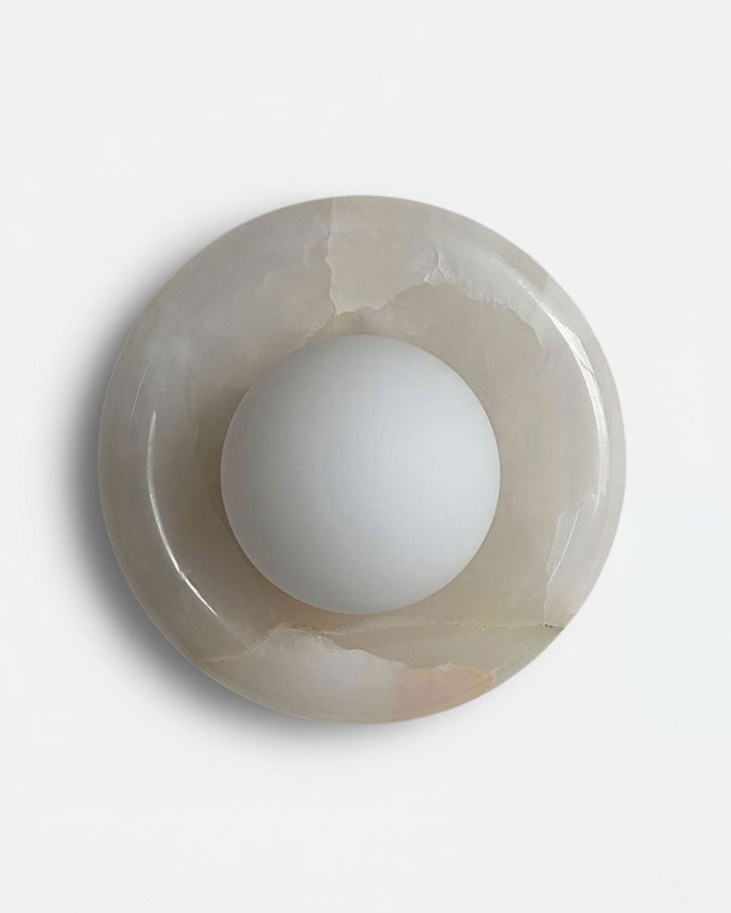 Applique murale Rubi coloris Jade Blanc, marbre et verre dépoli