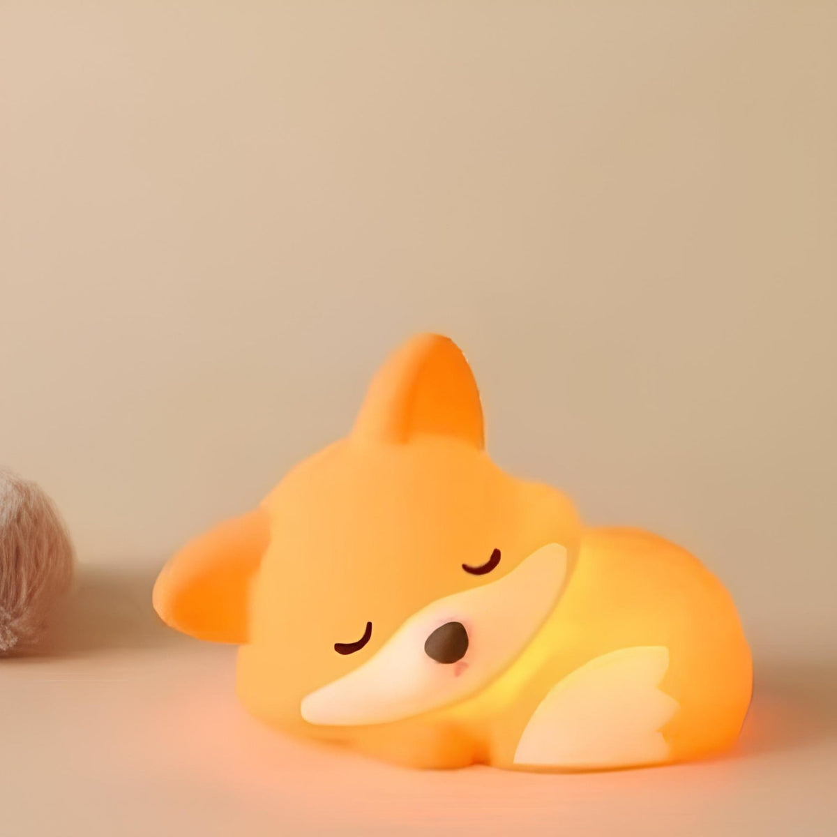 Photo produit de la veilleuse renard en silicone