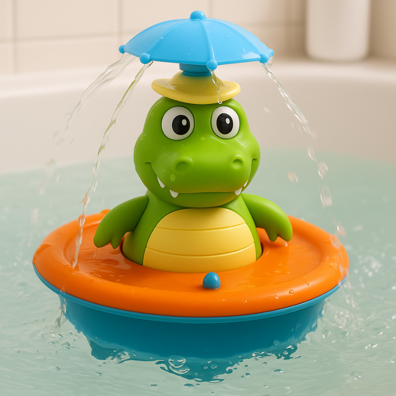 Grenouille de bain Froggle, jouet rince-cheveux à ventouse