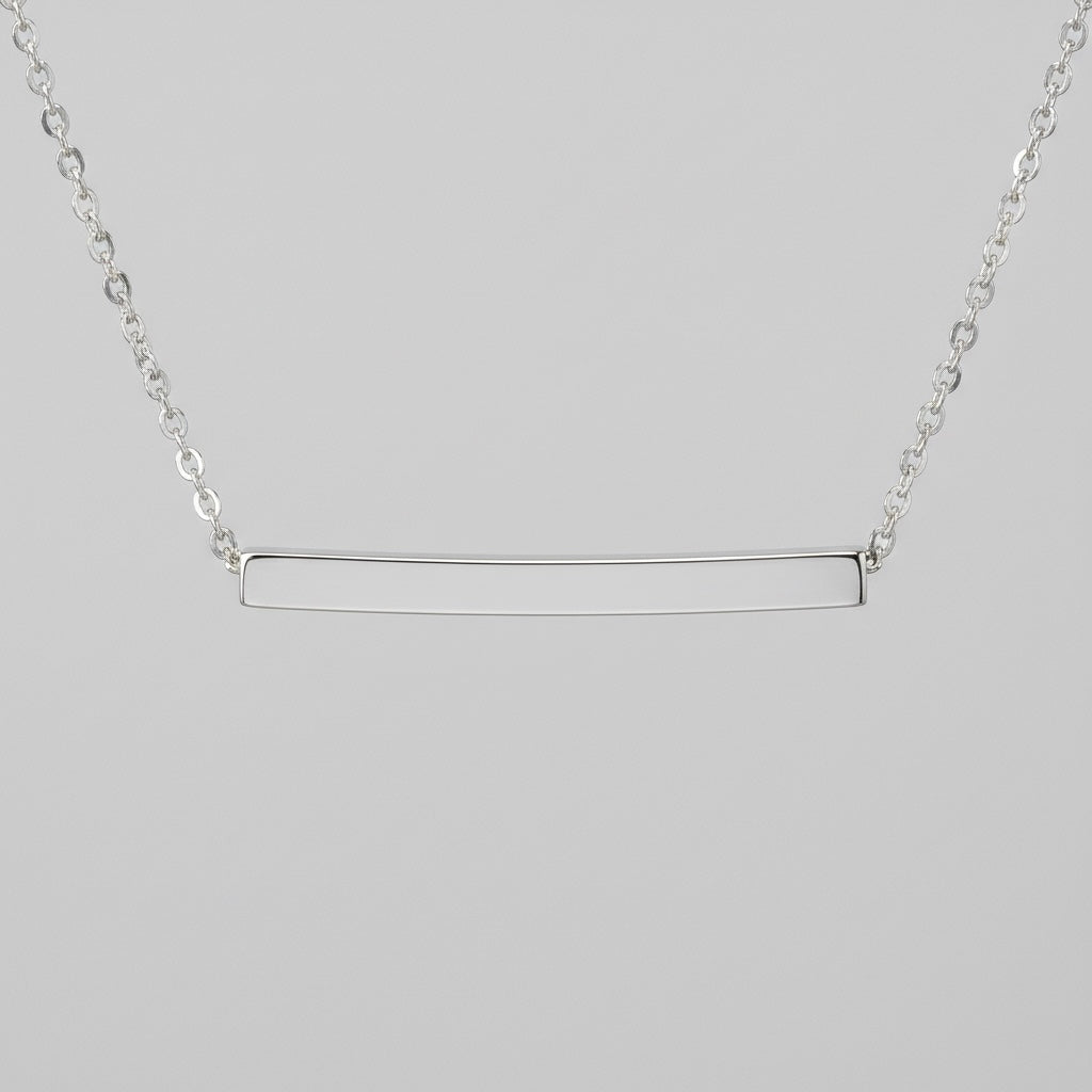Collar colgante de barra