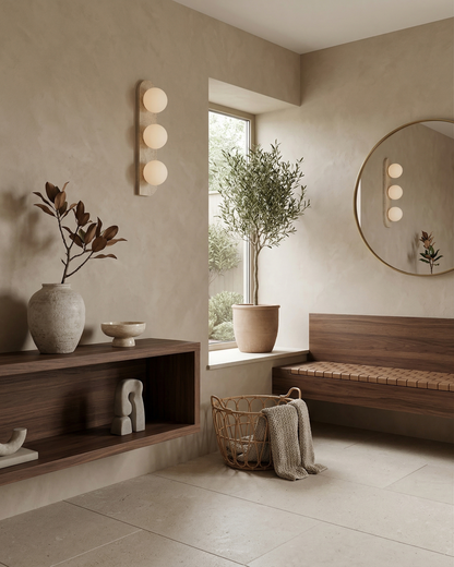 Applique murale Nemi, ambiance chambre contemporaine