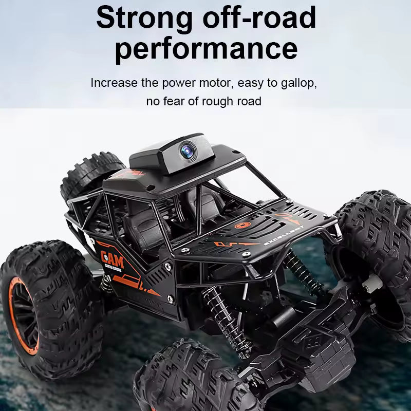 SUV RC tout-terrain, vue de l'application sur téléphone