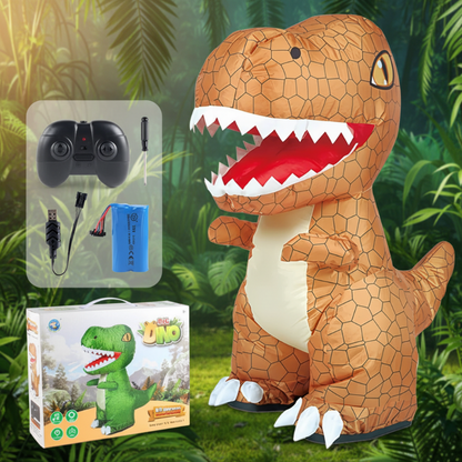 T-Rex gonflable radiocommandé marron