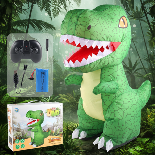 T-Rex gonflable radiocommandé vert