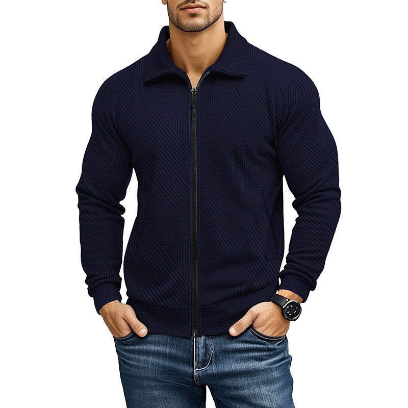 Gilet homme zippé Bleu marine