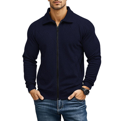 Gilet homme zippé Bleu marine