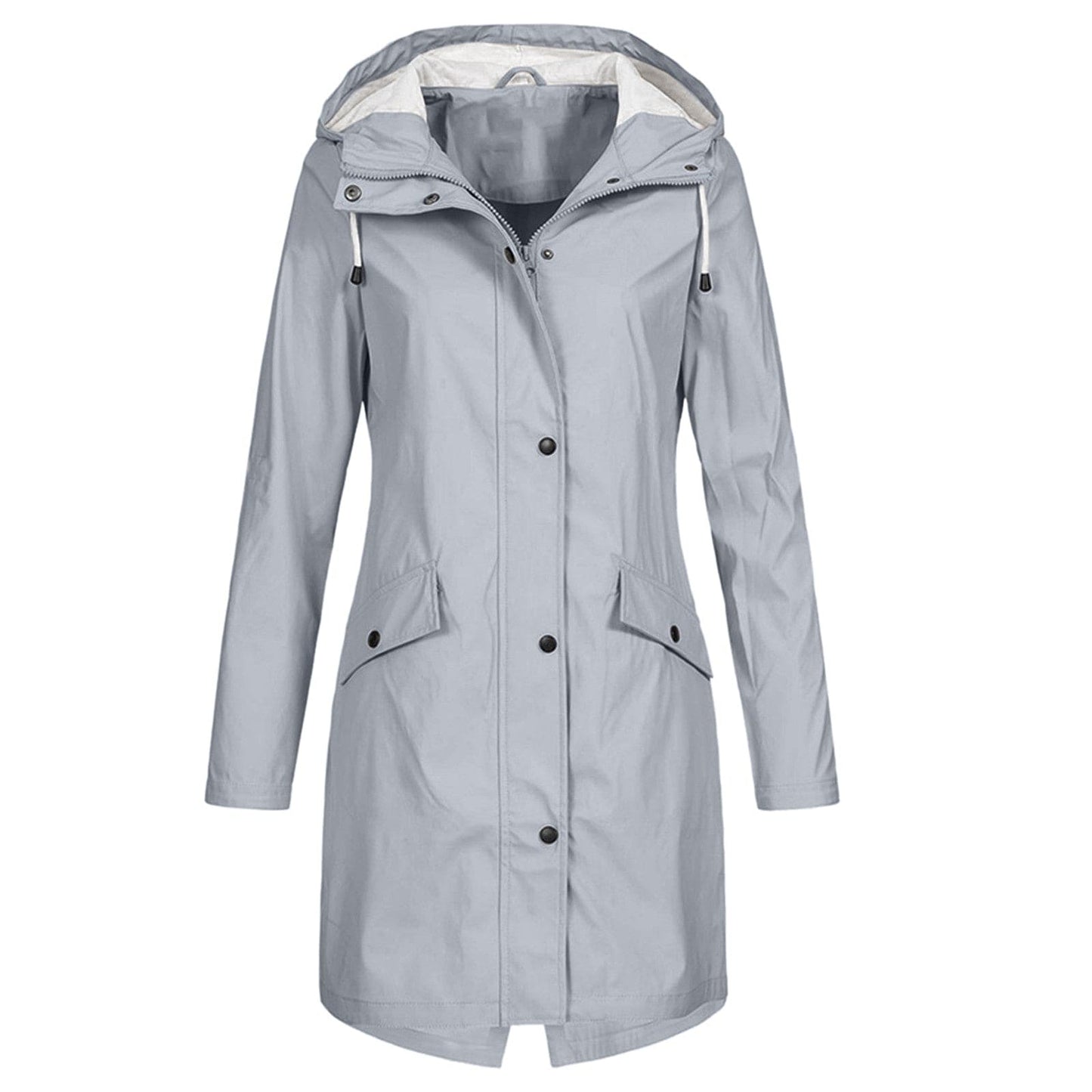Imperméable femme capuche Gris