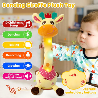 Girafe peluche chantante, fonction danse