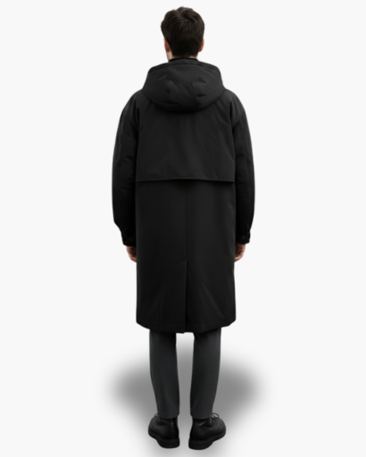 Manteau Long Homme Capuche