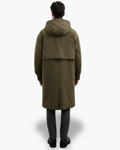 Manteau Long Homme Capuche