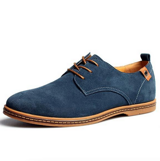 Derby homme suédine Bleu