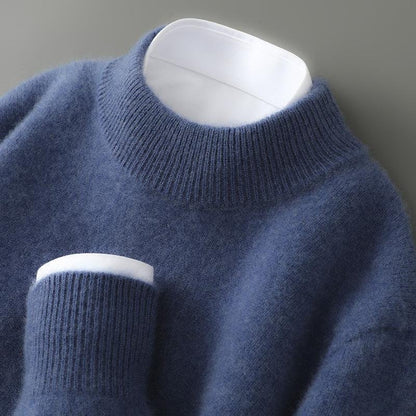 Pull élégant en cachemire homme, coloris Bleu