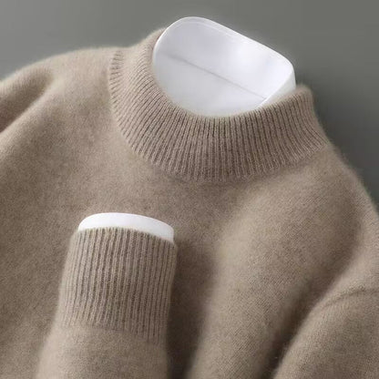 Pull élégant en cachemire homme, coloris Marron