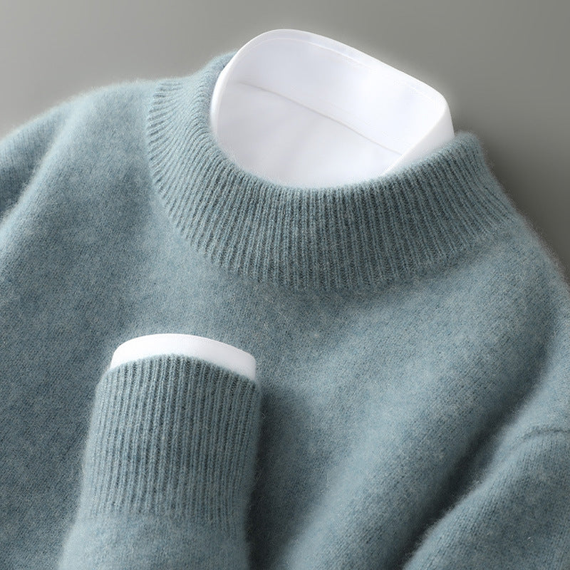 Pull élégant en cachemire homme, coloris Vert