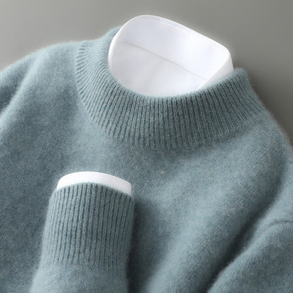 Pull élégant en cachemire homme, coloris Vert