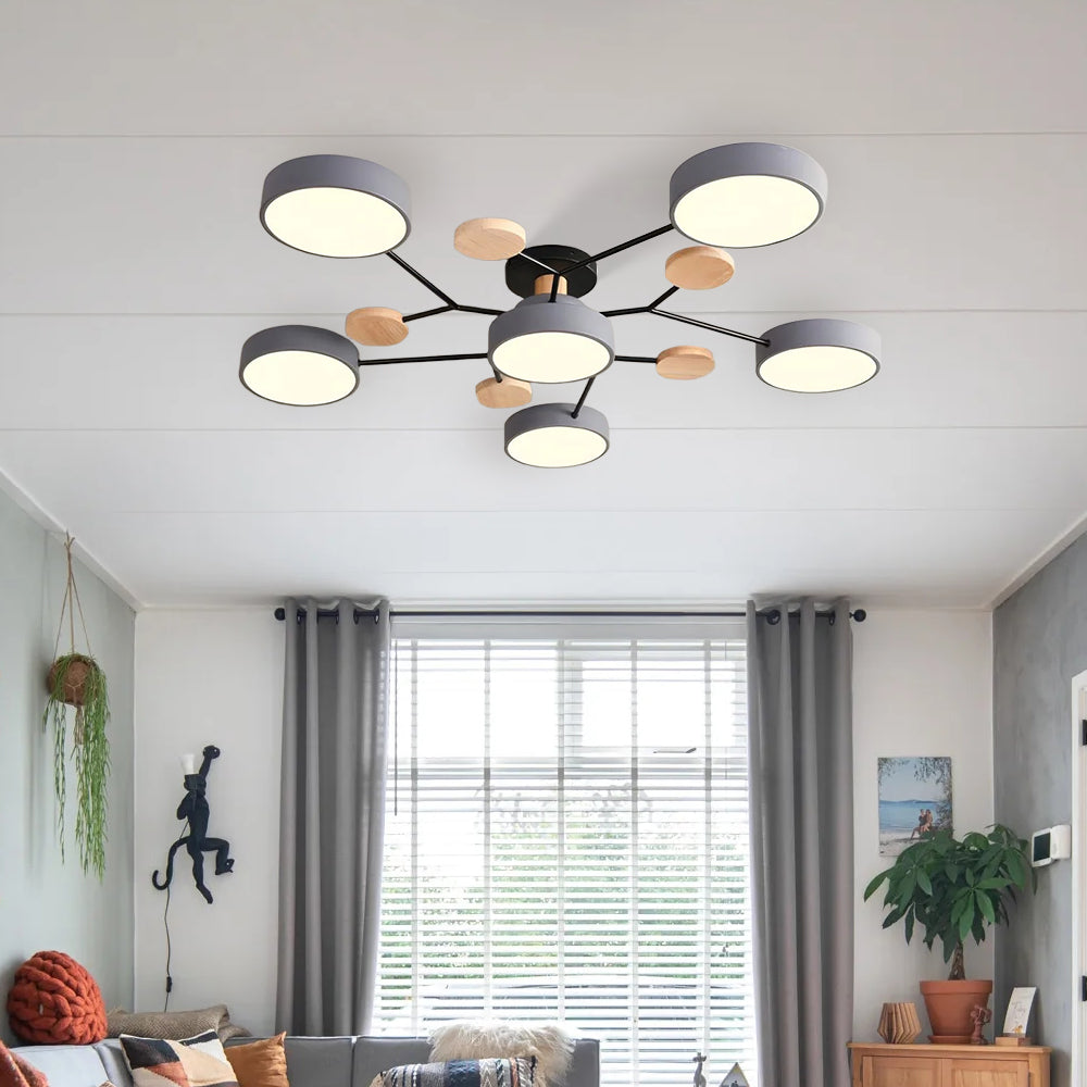 Suspension LED circulaire vue de face