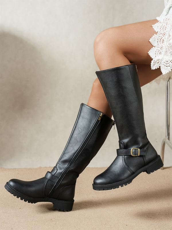 Bottes hautes orthopédiques femme, coloris noir