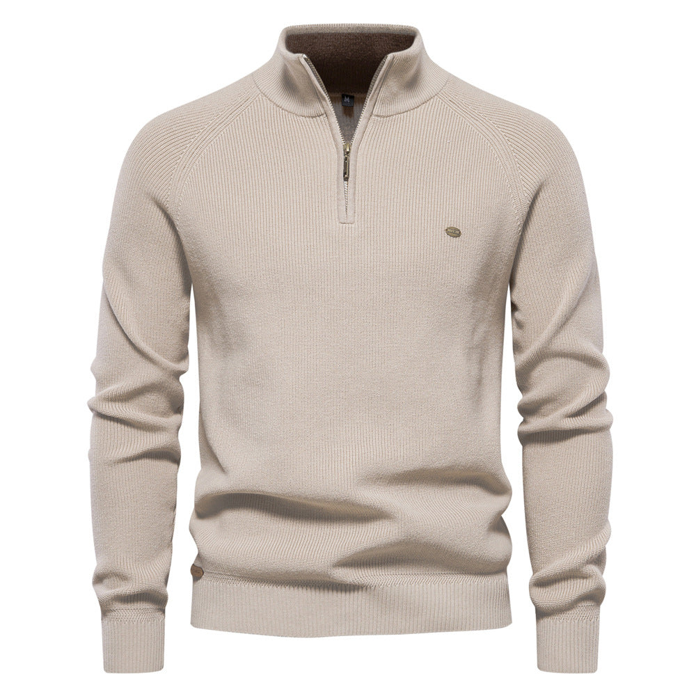 Pull automnal de luxe homme, coloris Beige